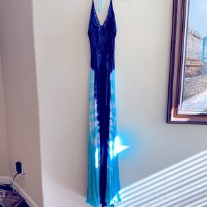 Ripped out Sky tag halter dress sz M